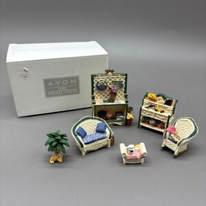 Avon Victorian Memories The Patio 1:24 Dollhouse Miniature Furniture Set 2001